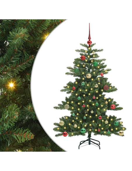 Albero di Natale Artificiale con Rami Pieghevoli 150cm PVC