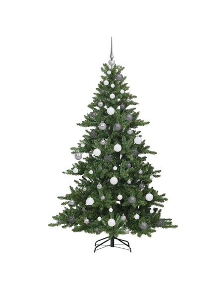 Albero di Natale Artificiale con Rami Pieghevoli Verde 180 cm