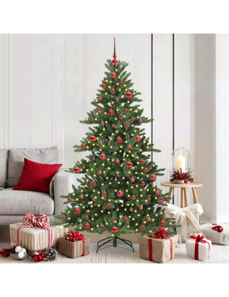 Albero di Natale Artificiale con Rami Pieghevoli 180cm PVC