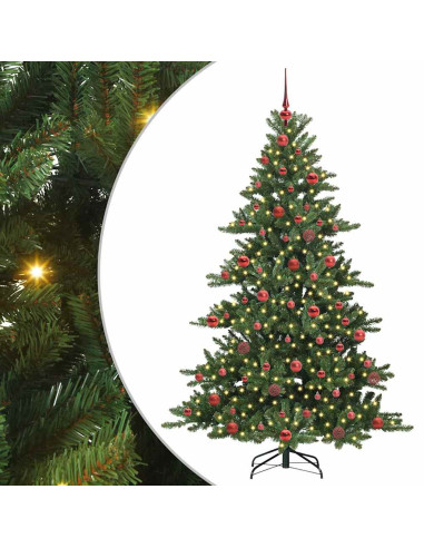 Albero di Natale Artificiale con Rami Pieghevoli 180cm PVC
