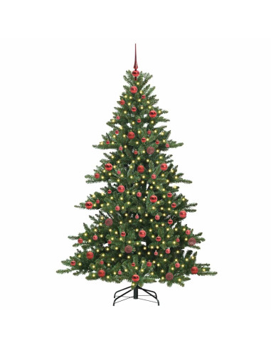 Albero di Natale Artificiale con Rami Pieghevoli 180cm PVC