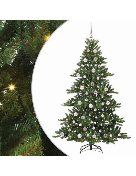 Albero di Natale Artificiale con Rami Pieghevoli 180cm PVC