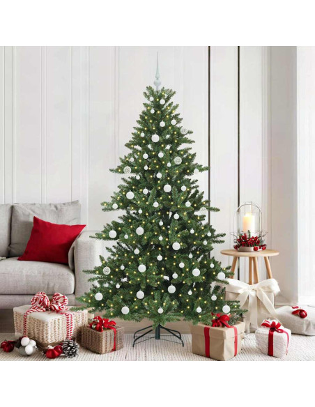 Albero di Natale Artificiale con Rami Pieghevoli 180cm PVC