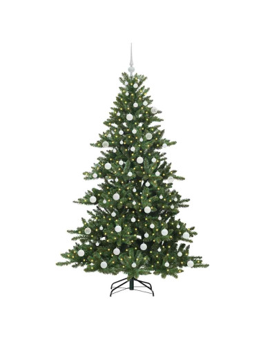 Albero di Natale Artificiale con Rami Pieghevoli 180cm PVC