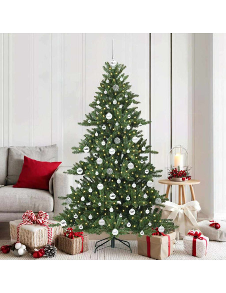 Albero di Natale Artificiale con Rami Pieghevoli 180cm PVC