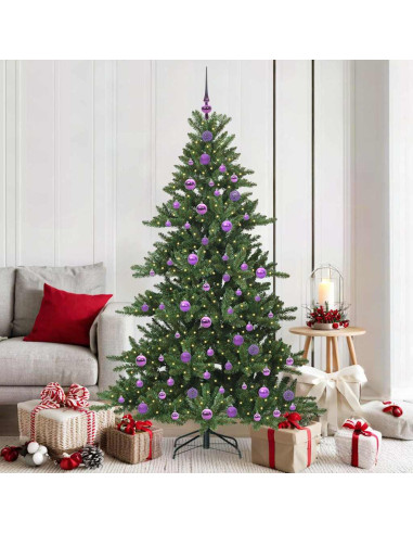 Albero di Natale Artificiale con Rami Pieghevoli 180cm PVC