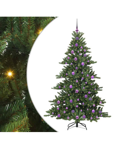 Albero di Natale Artificiale con Rami Pieghevoli 180cm PVC