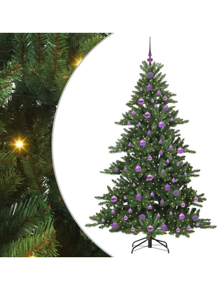 Albero di Natale Artificiale con Rami Pieghevoli 180cm PVC
