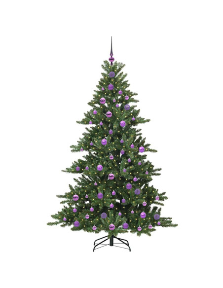 Albero di Natale Artificiale con Rami Pieghevoli 180cm PVC