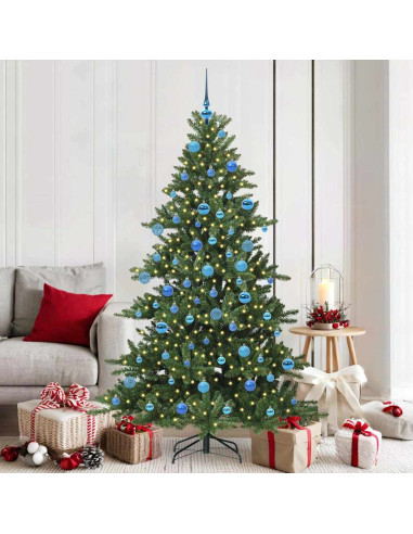 Albero di Natale Artificiale con Rami Pieghevoli 180cm PVC