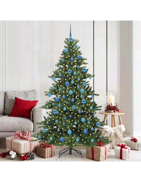 Albero di Natale Artificiale con Rami Pieghevoli 180cm PVC