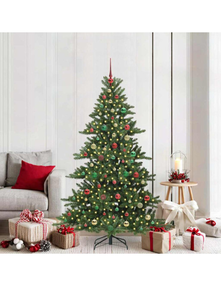 Albero di Natale Artificiale con Rami Pieghevoli 180cm PVC