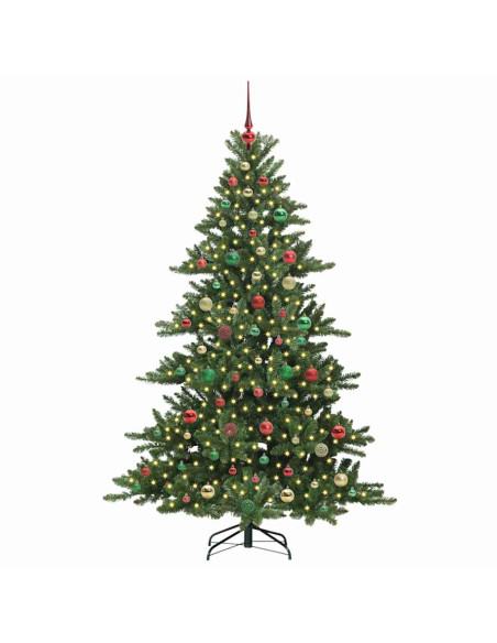 Albero di Natale Artificiale con Rami Pieghevoli 180cm PVC