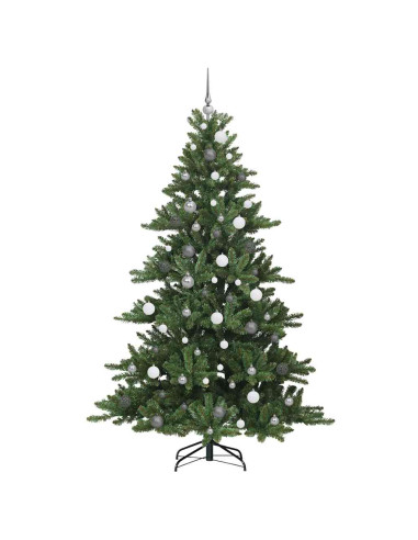 Albero di Natale Artificiale con Rami Pieghevoli Verde 210 cm
