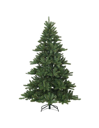 Albero di Natale Artificiale con Rami Pieghevoli Verde 210 cm
