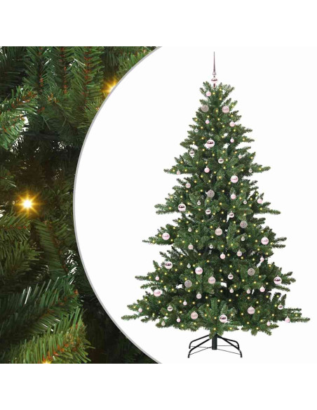 Albero di Natale Artificiale con Rami Pieghevoli 210cm PVC