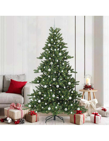 Albero di Natale Artificiale con Rami Pieghevoli 210cm PVC