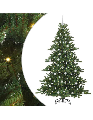 Albero di Natale Artificiale con Rami Pieghevoli 210cm PVC