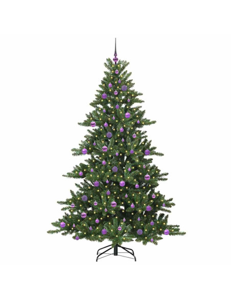 Albero di Natale Artificiale con Rami Pieghevoli 210cm PVC