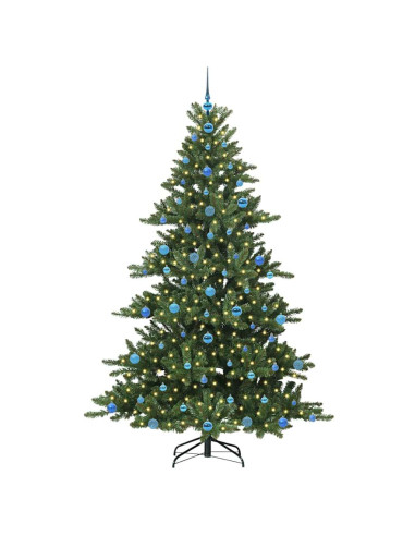 Albero di Natale Artificiale con Rami Pieghevoli 210cm PVC