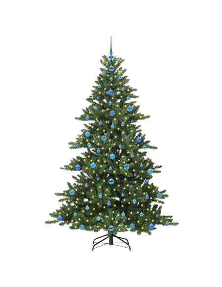 Albero di Natale Artificiale con Rami Pieghevoli 210cm PVC