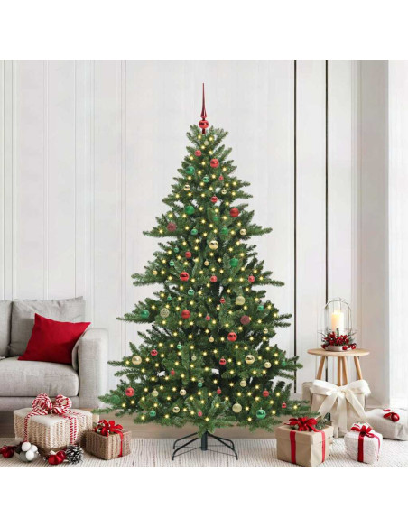 Albero di Natale Artificiale con Rami Pieghevoli 210cm PVC