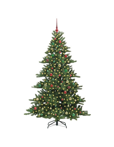 Albero di Natale Artificiale con Rami Pieghevoli 210cm PVC