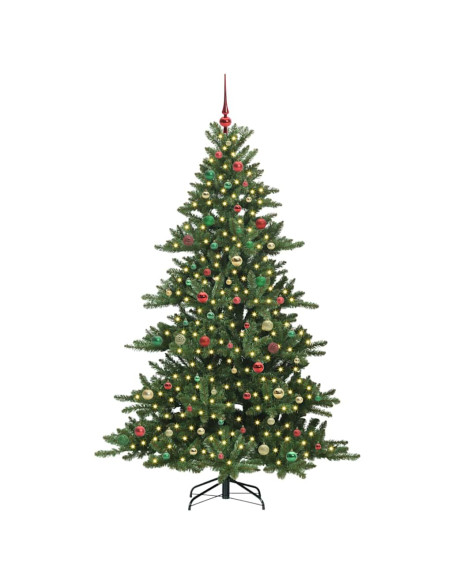 Albero di Natale Artificiale con Rami Pieghevoli 210cm PVC