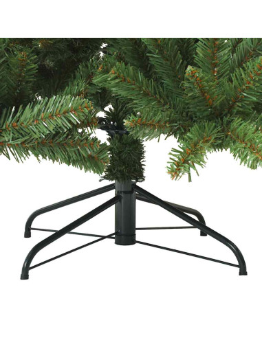 Albero di Natale Artificiale con Rami Pieghevoli Verde 240 cm