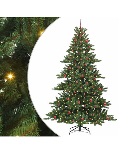 Albero di Natale Artificiale con Rami Pieghevoli Verde 240 cm