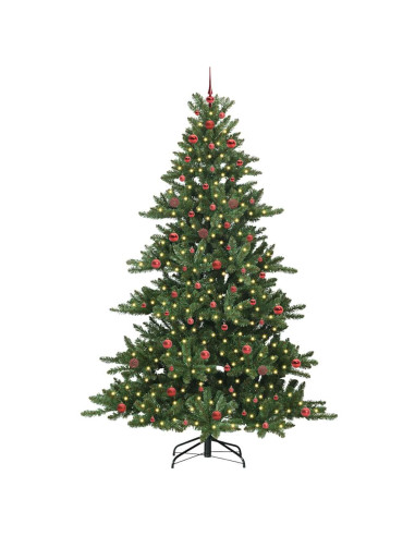 Albero di Natale Artificiale con Rami Pieghevoli Verde 240 cm
