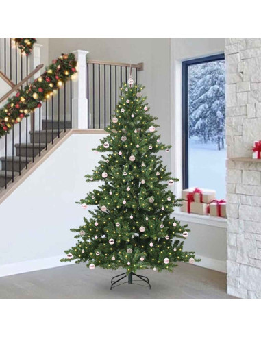 Albero di Natale Artificiale con Rami Pieghevoli 240cm PVC