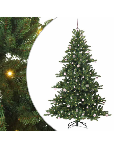 Albero di Natale Artificiale con Rami Pieghevoli 240cm PVC