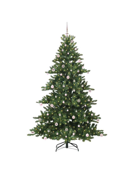 Albero di Natale Artificiale con Rami Pieghevoli 240cm PVC