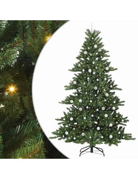 Albero di Natale Artificiale con Rami Pieghevoli 240cm PVC