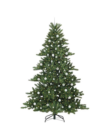 Albero di Natale Artificiale con Rami Pieghevoli 240cm PVC