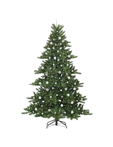 Albero di Natale Artificiale con Rami Pieghevoli 240cm PVC