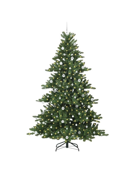 Albero di Natale Artificiale con Rami Pieghevoli Verde 240 cm