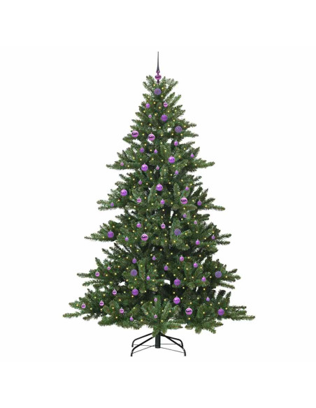 Albero di Natale Artificiale con Rami Pieghevoli 240cm PVC
