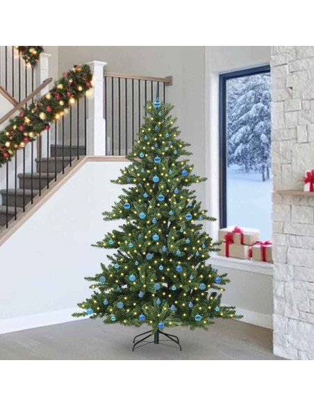 Albero di Natale Artificiale con Rami Pieghevoli 240cm PVC