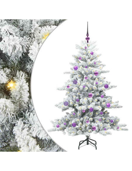 Albero di Natale Artificiale con Rami Pieghevoli 150 cm PVC
