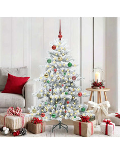 Albero di Natale Artificiale con Rami Pieghevoli 150cm PVC 2
