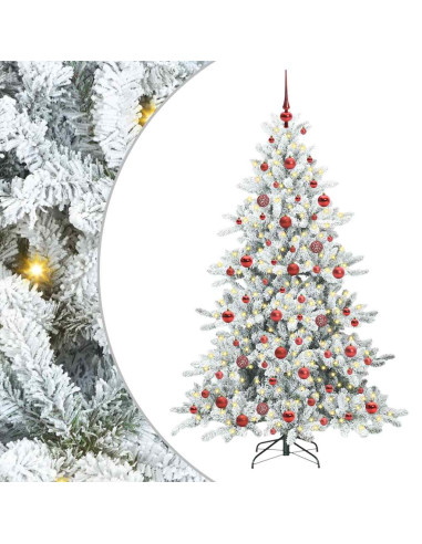 Albero di Natale Artificiale con Rami Pieghevoli 180cm PVC