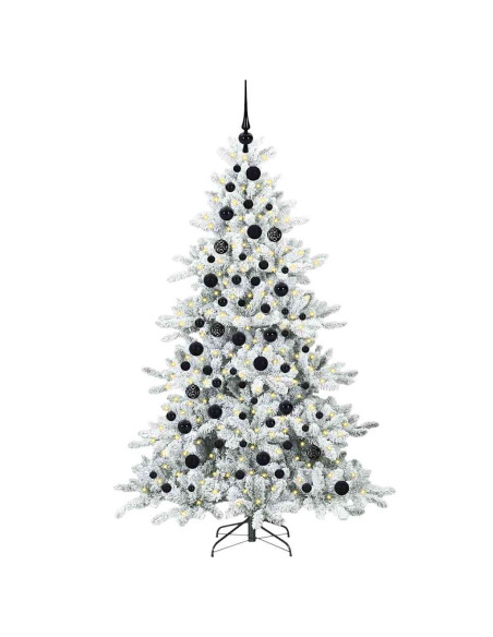 Albero di Natale Artificiale con Rami Pieghevoli 180cm PVC
