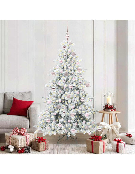 Albero di Natale Artificiale con Rami Pieghevoli 180cm PVC