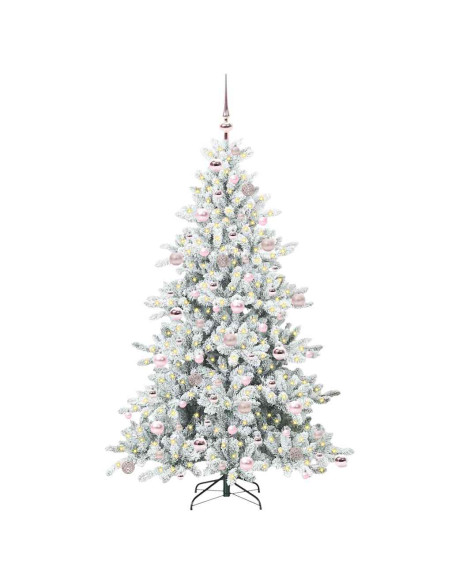 Albero di Natale Artificiale con Rami Pieghevoli 180cm PVC