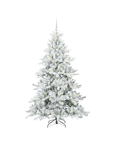 Albero di Natale Artificiale con Rami Pieghevoli 180cm PVC