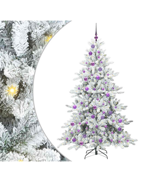 Albero di Natale Artificiale con Rami Pieghevoli 180cm PVC
