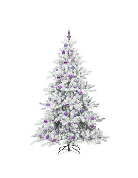 Albero di Natale Artificiale con Rami Pieghevoli 180cm PVC