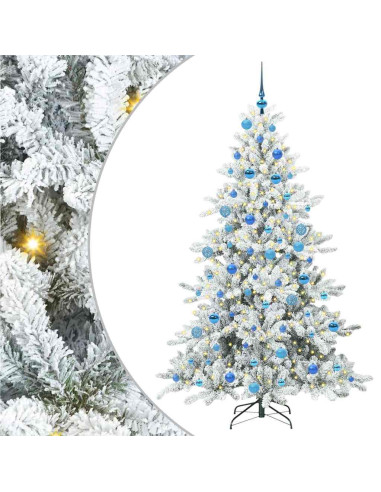 Albero di Natale Artificiale con Rami Pieghevoli 180 cm PVC